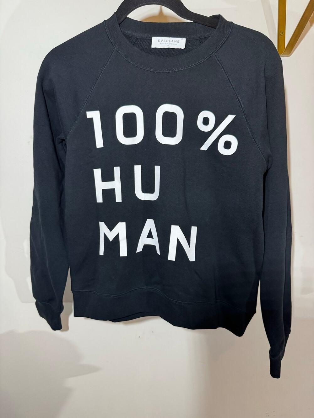 EVERLANE 100% Human Cotton Pullover Sweatshirt